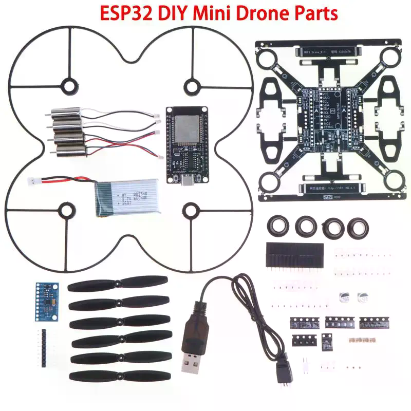 Drone Kit Octocopter - ESP32 Open-Source Mini Drone Kit, DIY